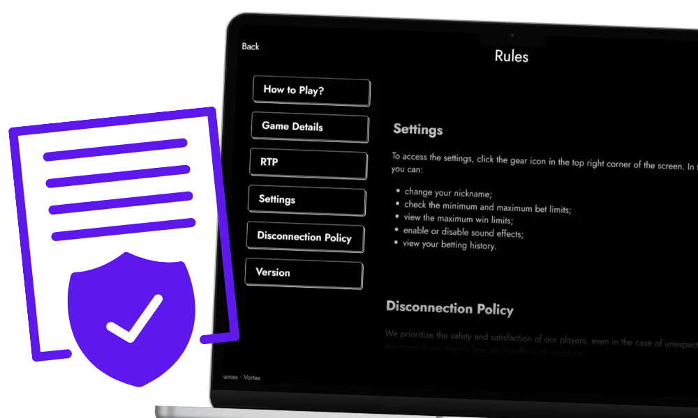 By playing Vortex, you agree to the basic rules of the game